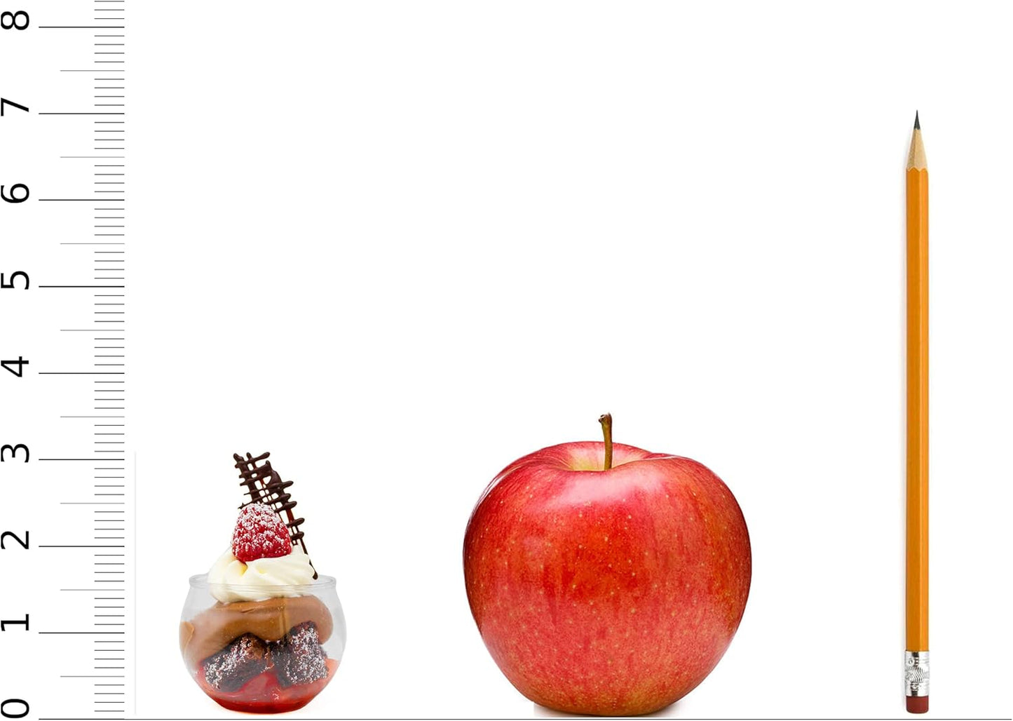 48 Pack 3 oz. Sphere Mini Dessert Cups Parfait Professional-Grade Recyclable Clear Disposable Plastic Fishbowl for Parfait Desserts, Appetizers, Events, and Parties CMJJ