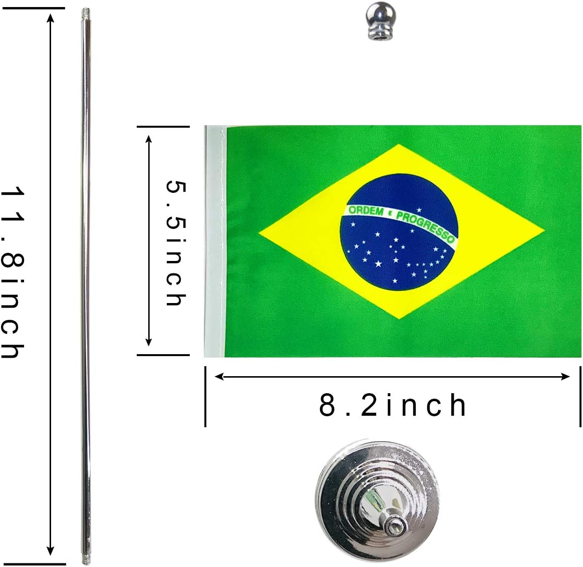 Brazil Brazilian Flag Table Desk Flags,Office Flag,International World Country Flags Banners,Festival Events Celebration,Office Desk Home Decoration