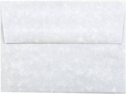 JAM PAPER A6 Parchment Invitation Envelopes - 4 3/4 x 6 1/2 - Blue Recycled - 50/Pack
