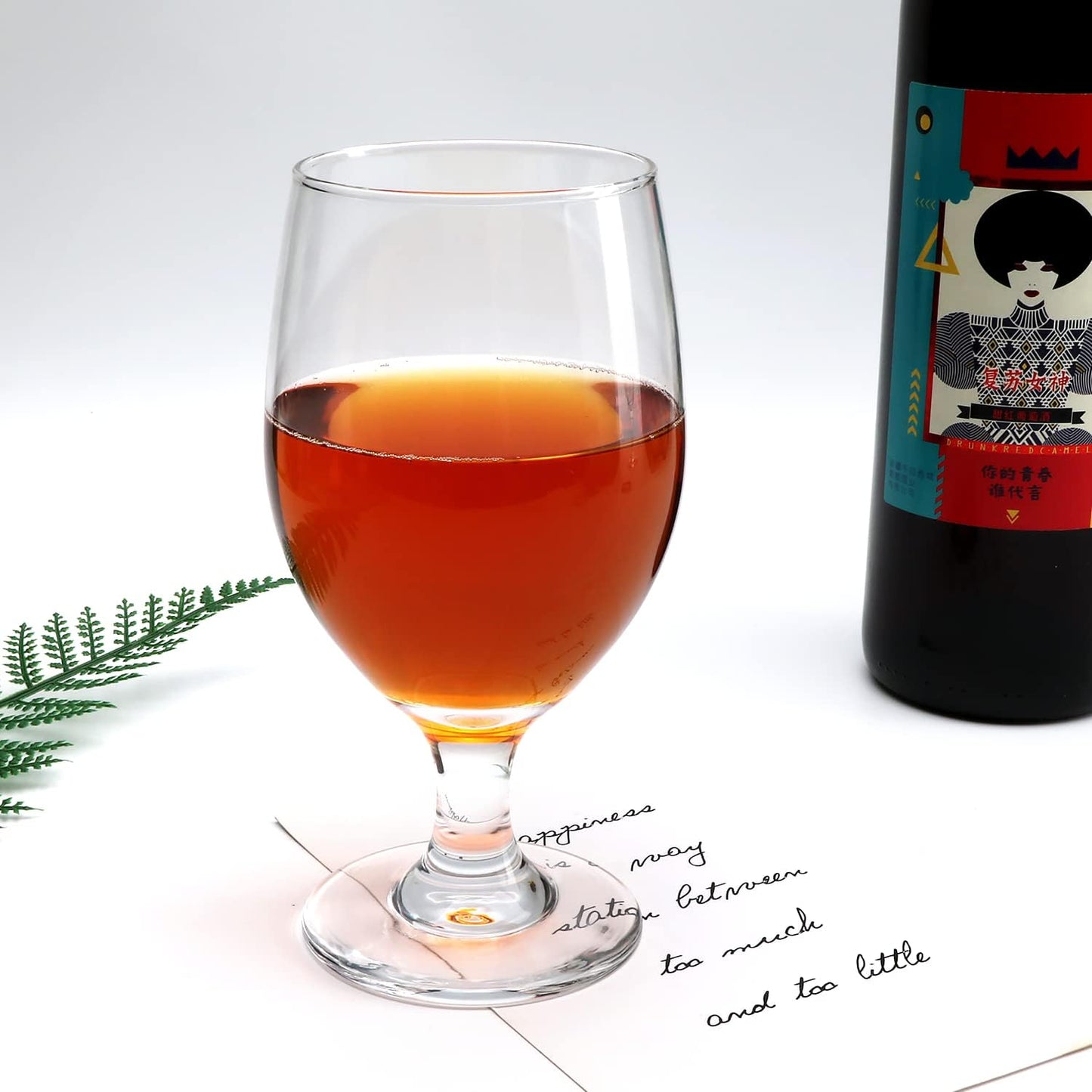 13 OZ Red&White Wine Glasses,Clear Water Goblets Set of 12,Multi-purpose Water Goblet Glasses Dessert Port Short Stemmed Drinking Glass for Party,Wedding,Home Bar