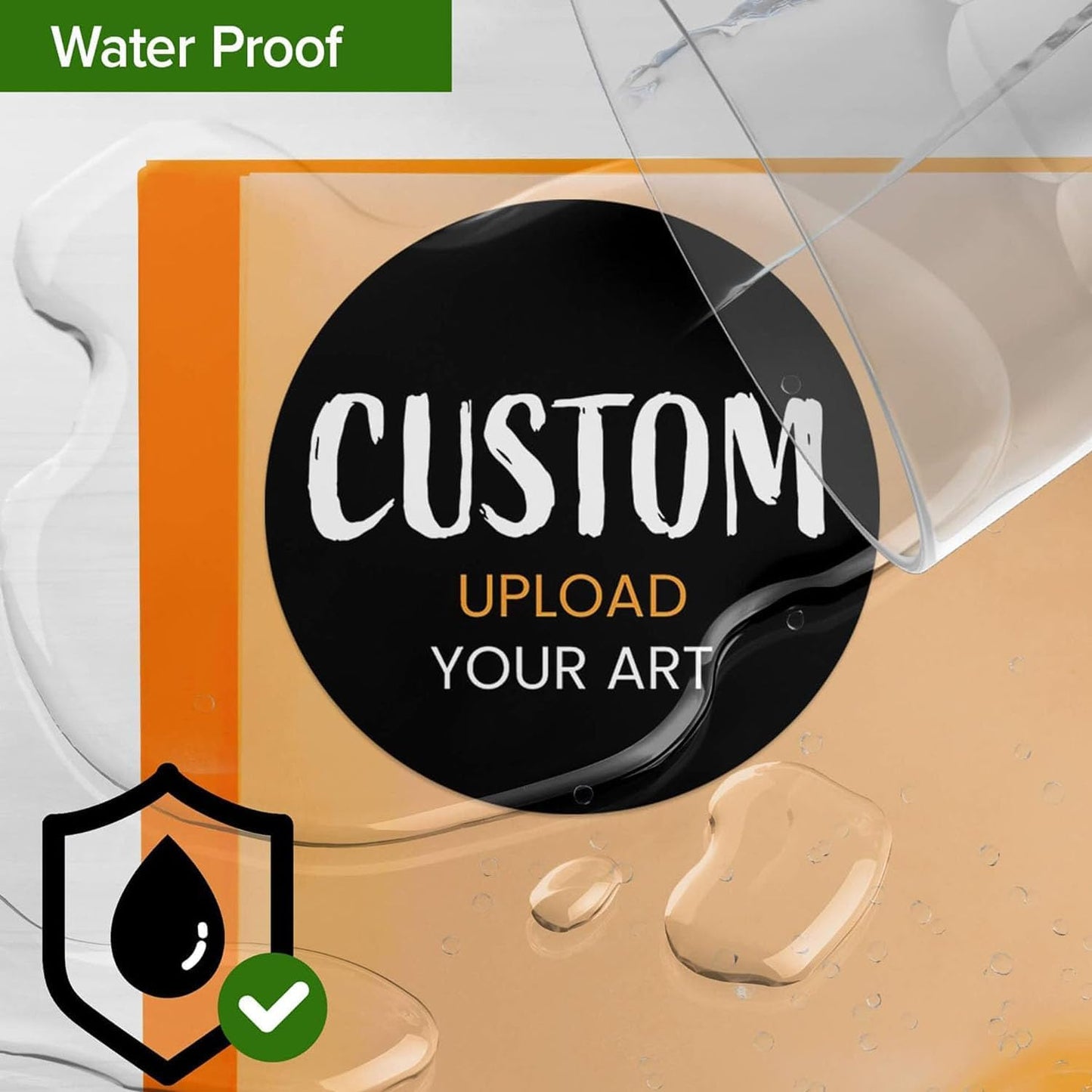 Custom Stickers for Weddings, Birthdays & Businesses - Personalized Labels with Your Logo - Waterproof, Fade and Heat Resistant - Pack of 100-1000 (Custom Image, 4 Inch)