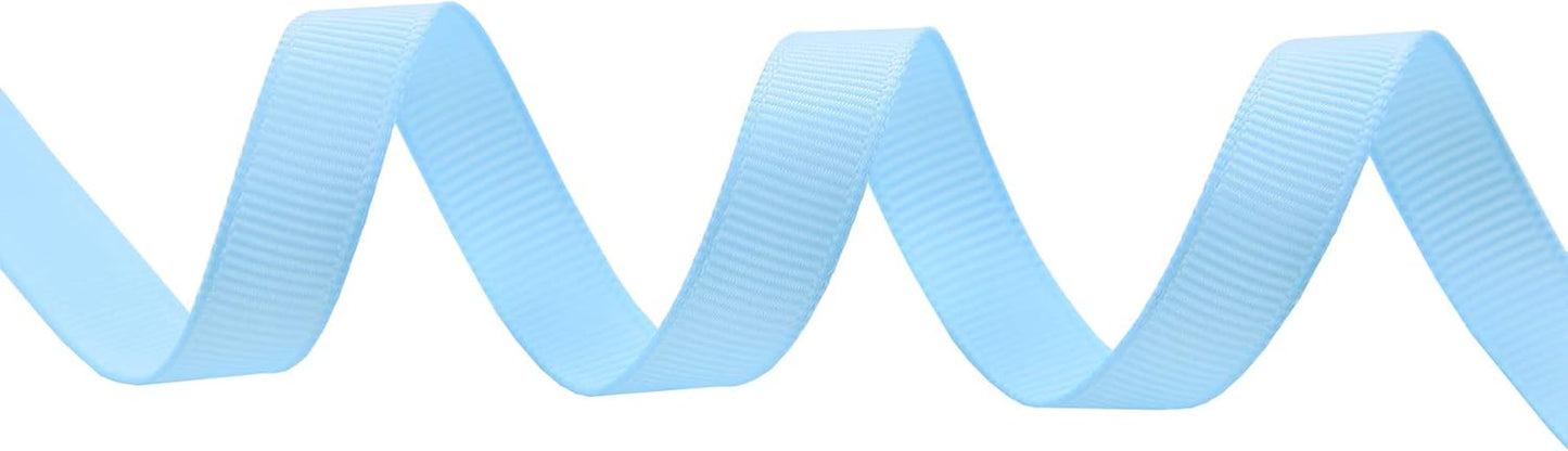 ITIsparkle 3/8" Inch Grosgrain Ribbon 50 Yards-Roll Set for Gift Wrapping Scrap Books Party Favor Hair Braids Baby Shower Decoration Cake Decoration Floral Arrangement Craft Supplies