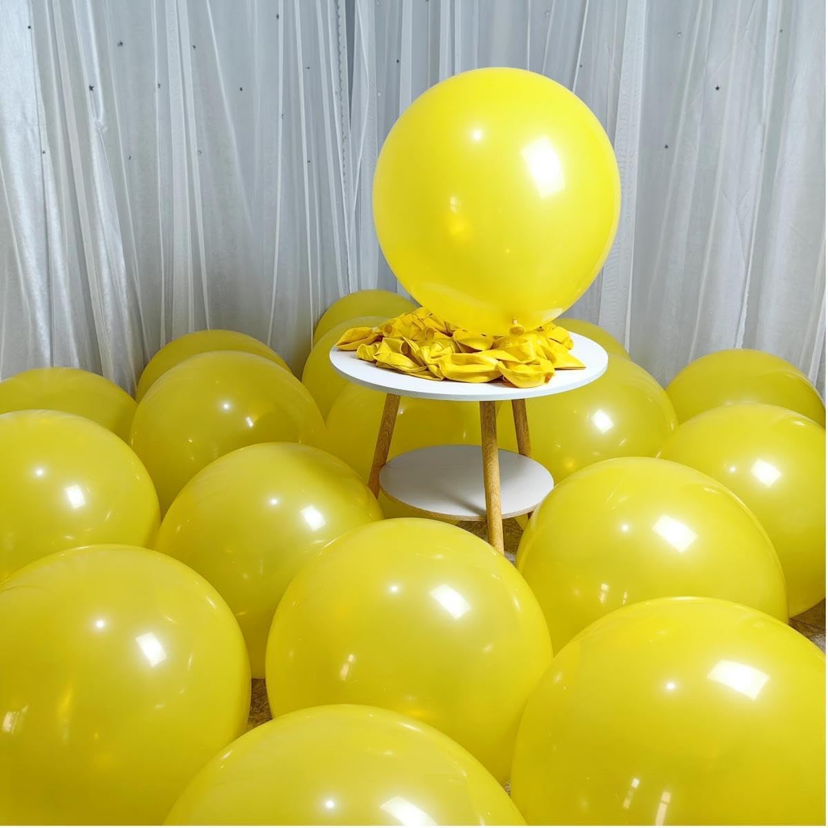 90 Pack Yellow Balloons 18 inch Yellow Latex Big Balloons for Party Decorations and Events ZWZLIULIAN