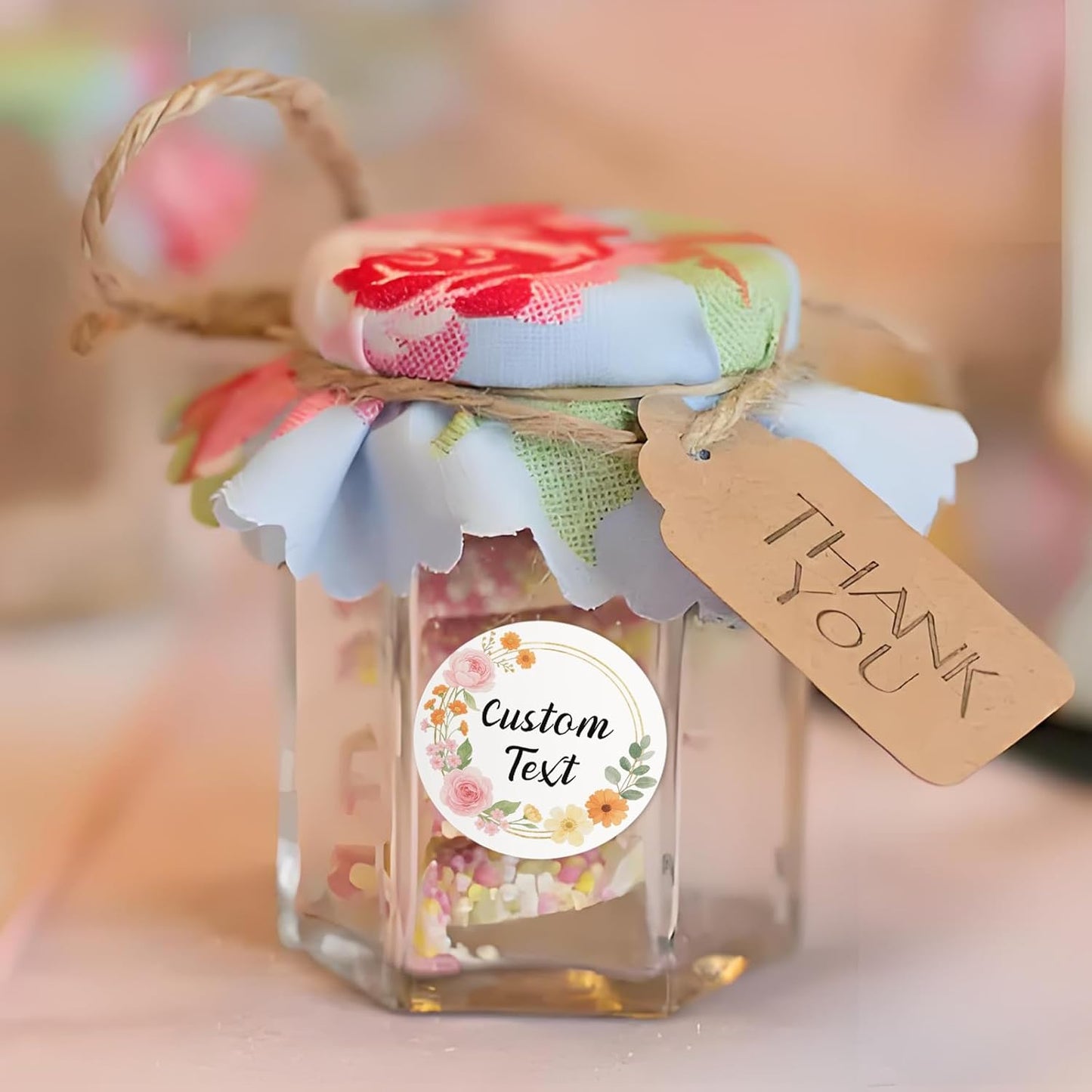 Custom Stickers Wedding Favors Personalized Labels for Business Logo 50-1000PCS Customized Vinyl Label Stickers Waterproof for Wedding Birthday Party