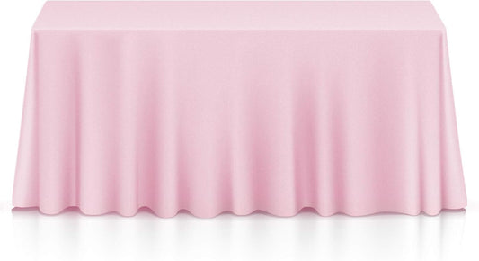Lann's Linens - 10 Premium 90" x 156" Tablecloths for Wedding/Banquet/Restaurant - Rectangular Polyester Fabric Table Cloths - Pink