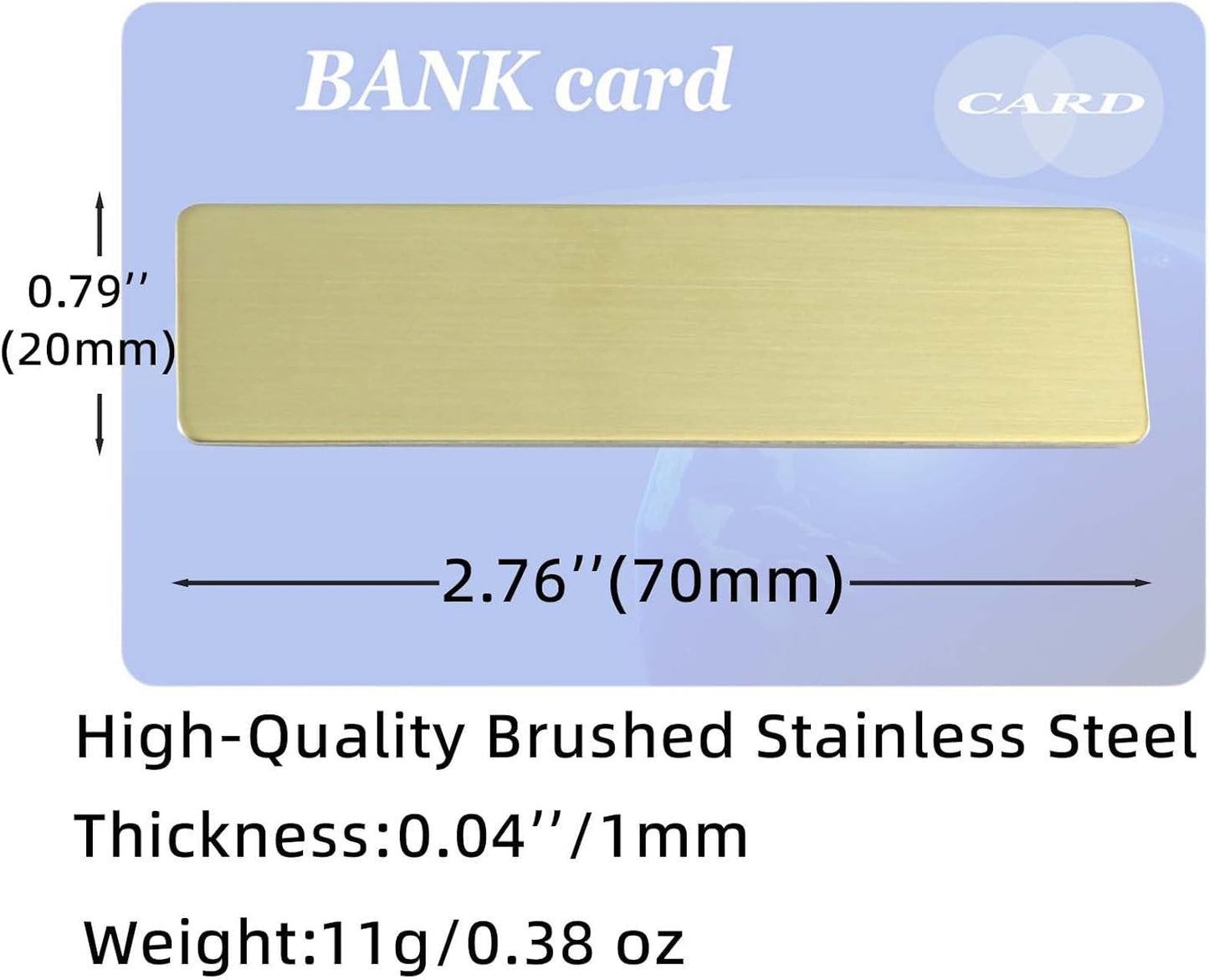 2pcs Stainless Steel Gold Custom Name Tags with Pin or Magnet Adhesive Tape,Personalized,Customizable Name Tags,Custom ID Badge,Metal Name Tag for Cops,Nurses,Doctors(Gold x 2)