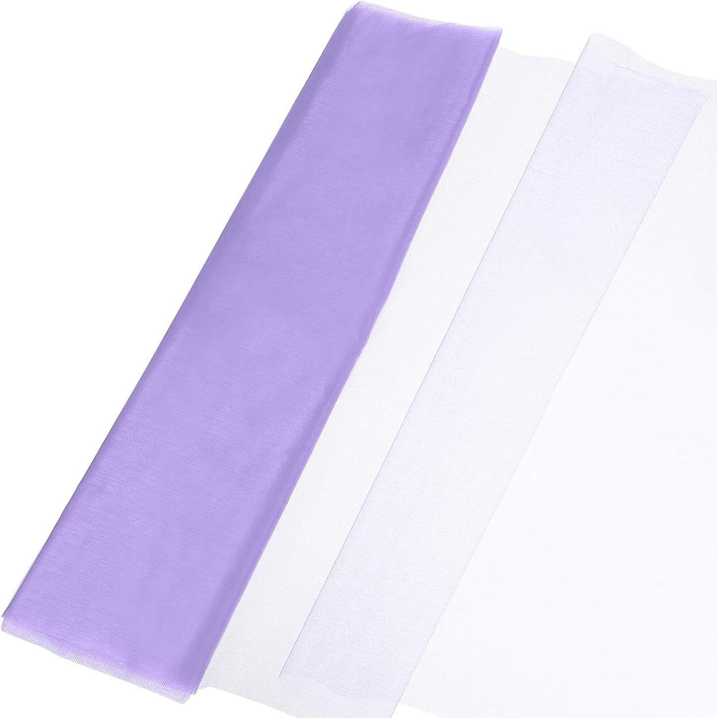 uxcell 19" by 5.5 Yard Tulle Fabric Backdrop Curtains for DIY Tutu Skirt Shower Decor Wedding Crafts Birthday Party Supplies, Light Purple