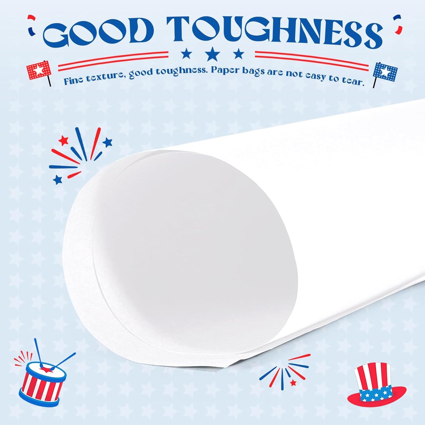 MESHA White Paper Bags whit Handles 10x5x13 Inch 50 Pack, Large Kraft Paper Gift Bags with Handles Bulk for Small Business, Shopping, Party