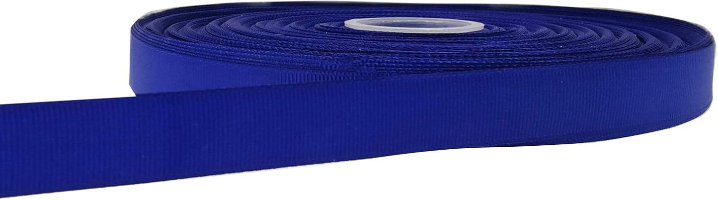 Jesep One Roll 100 Yards 3/4" Soild Grosgrain Ribbon Boutique Gift Wrapping Package Ribbon, DIY Crafts Bow Hair Headband Accessories Assorted Ribbon #352(3/4" 20mm, Royal Blue)