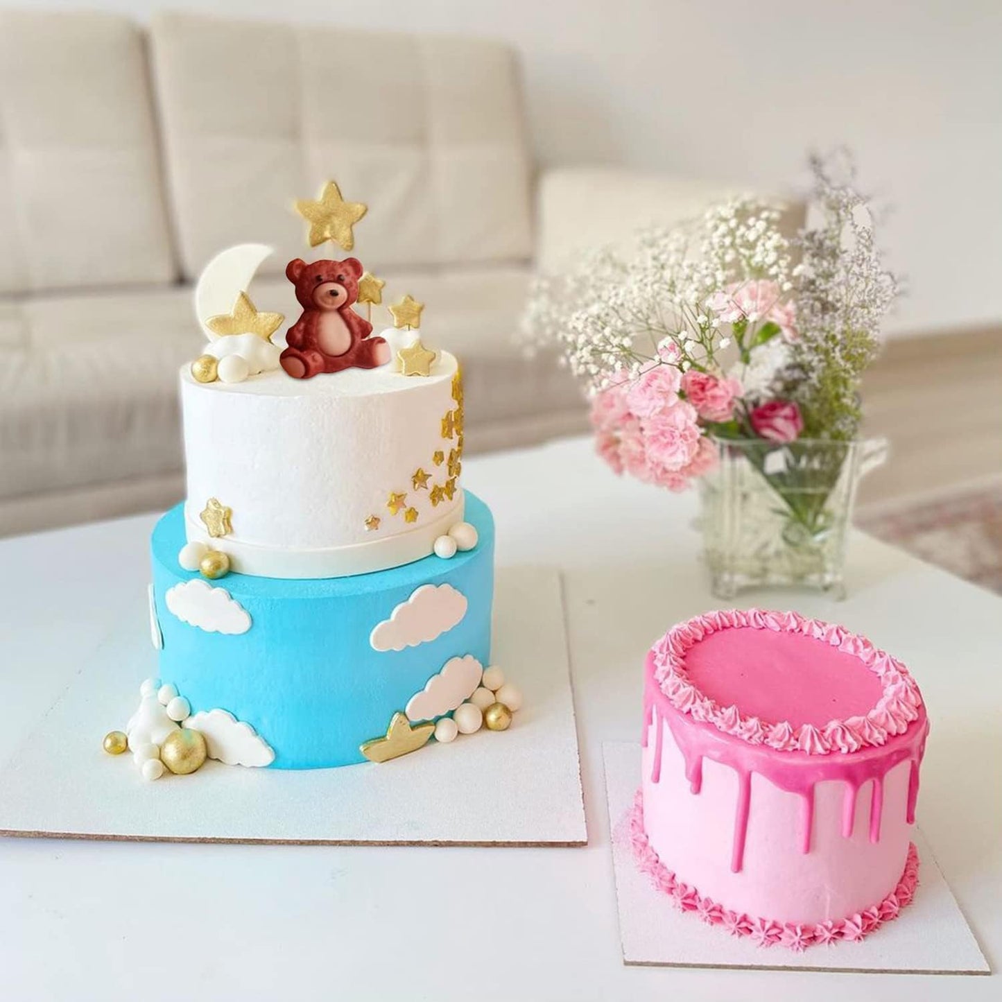 Bear Silicone Molds, AIMEIKI 5 Pcs 3D Bear Silicone Fondant Molds for Chocolate Decorating Cake Candy Gum Paste Polymer Clay Crafting Projects