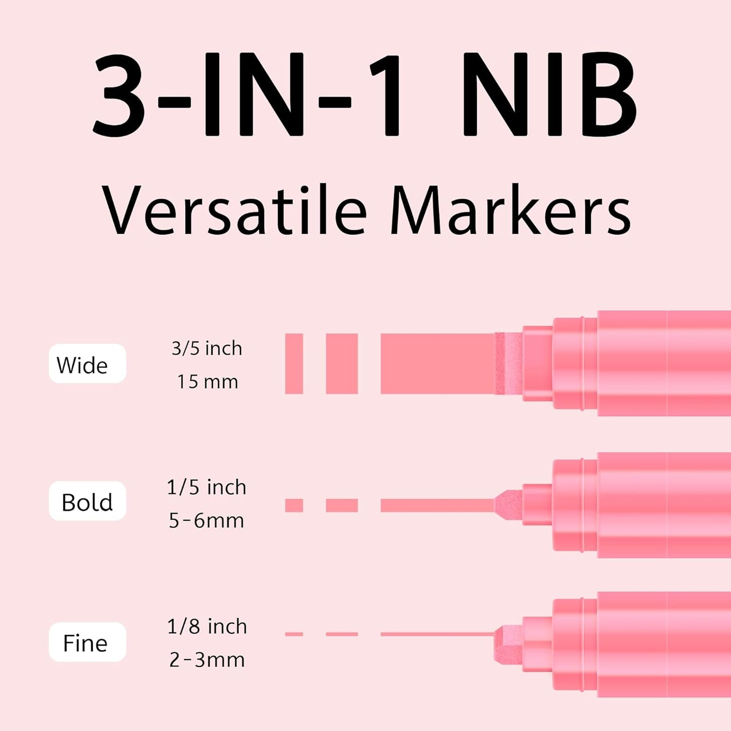 Jumbo Graffiti Poster Markers Set: 12 Neon Colors Large 15mm Wide Tip Permanent Ink Thick Acrylic Paint Pens for Rock Painting, Stone, Glass, Wood, Ceramic, Metal, Plastic, Fabric