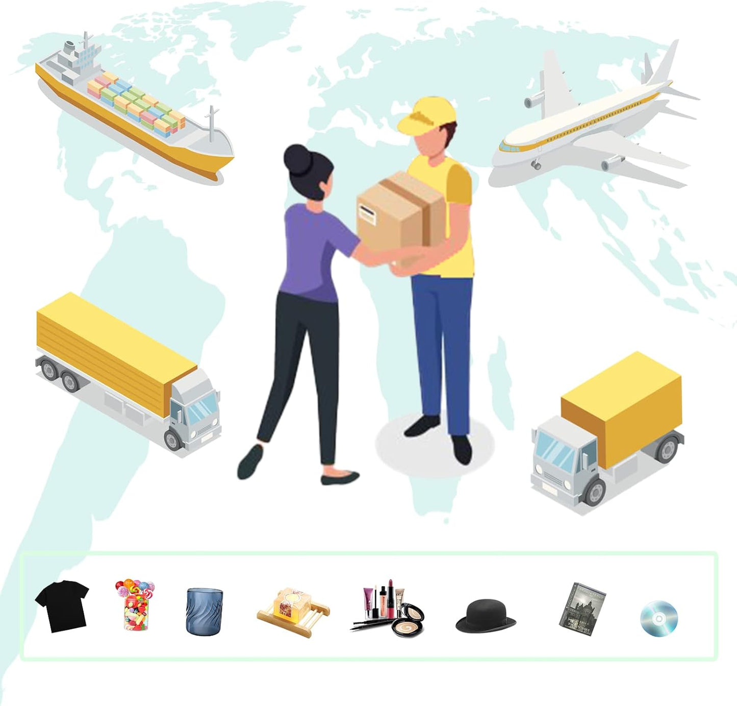 MEBRUDY 4x4x2 Inches Shipping Boxes Pack of 100, Small Corrugated Cardboard Box for Mailing Packing Literature Mailer