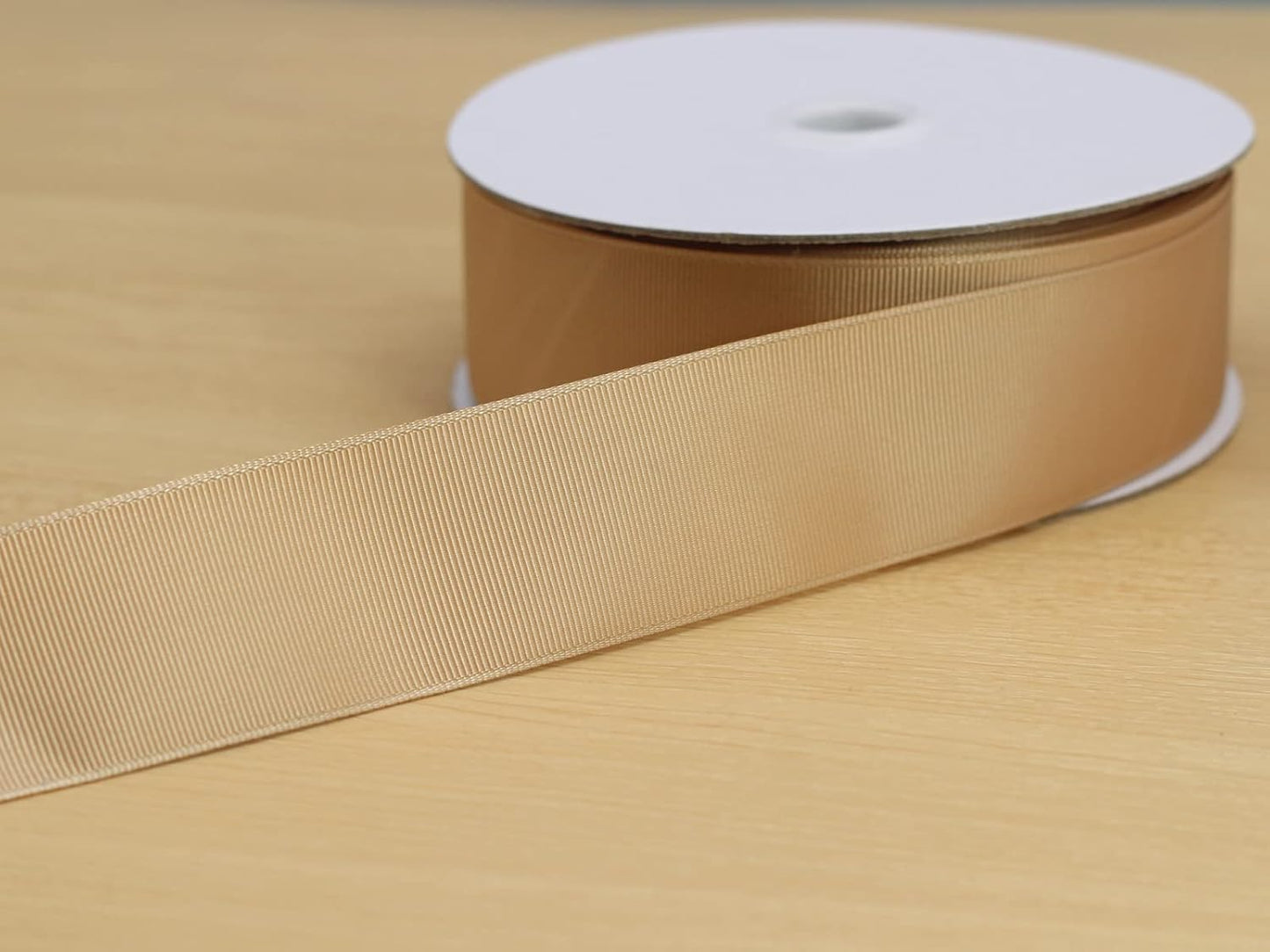 Jesep One Roll 50 Yards Khaki Soild Grosgrain Ribbon 1-1/2 inch Boutique Gift Wrapping Package Ribbon, DIY Crafts Bow Hair Headband Accessories Assorted Ribbon #835 (38mm)