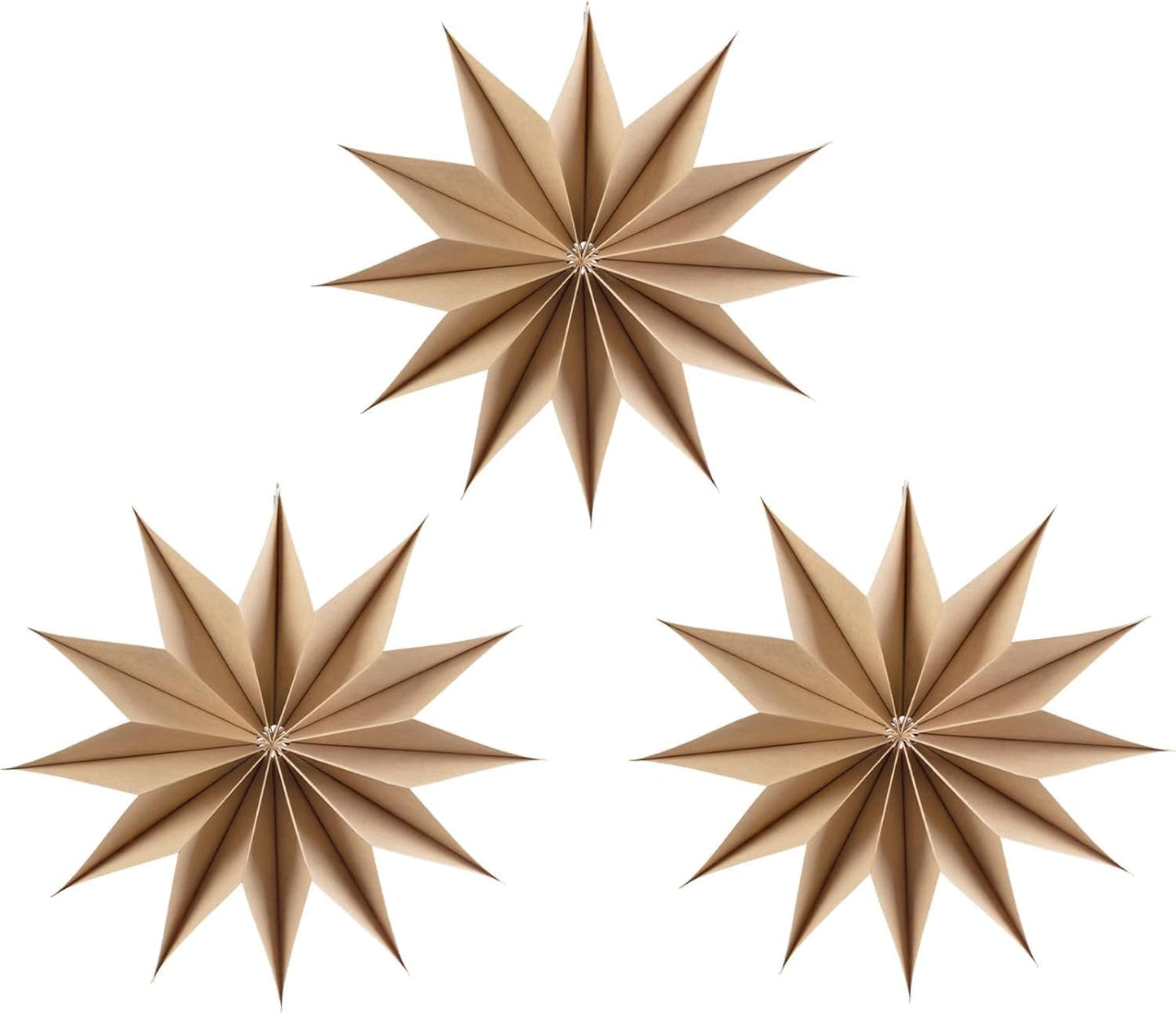 Easy Joy 3Pcs Boho Paper Landern Star