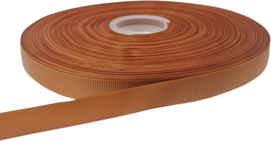 Jesep One Roll 100 Yards 5/8" Soild Grosgrain Ribbon Boutique Gift Wrapping Package Ribbon, DIY Crafts Bow Hair Headband Accessories Assorted Ribbon#842 (5/8" 15mm, Coffee)