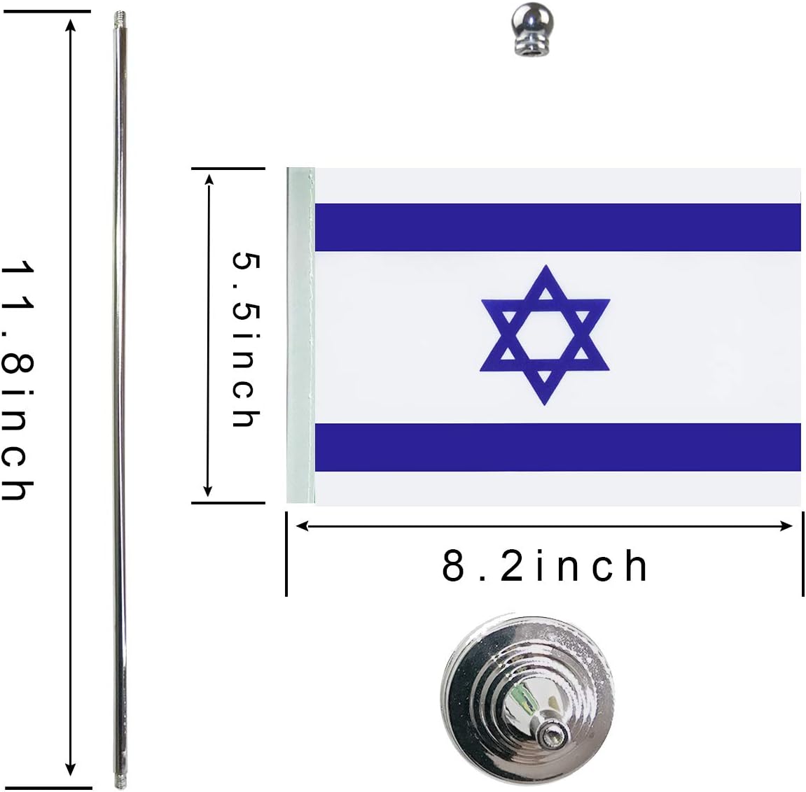 Israel Israeli Table Flag,Desk Flags,Office Flag,International World Country Flags Banners,Festival Events Celebration,Office decoration,Desk, home decoration