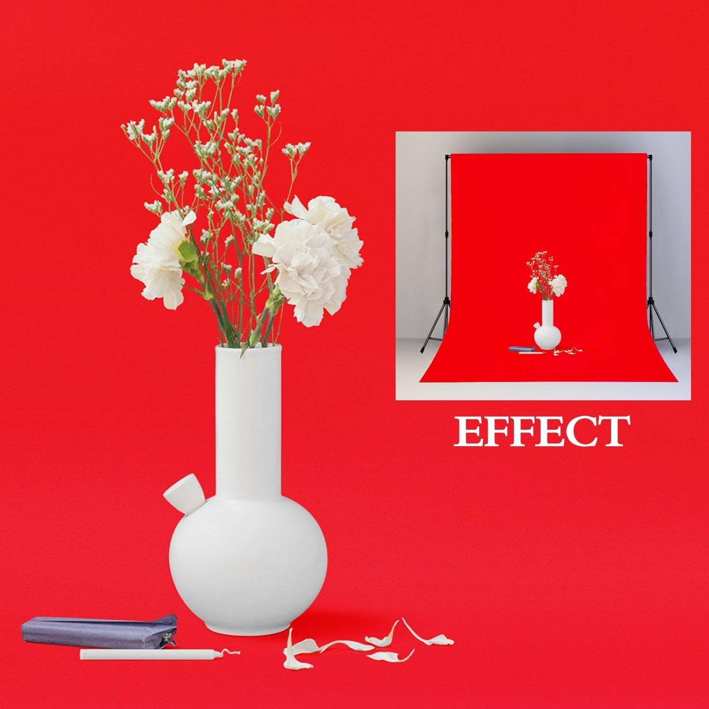 5x7FT Red Screen Backdrop Background for Photography, Photo Backdrop Props for Photoshoot, Party, Video