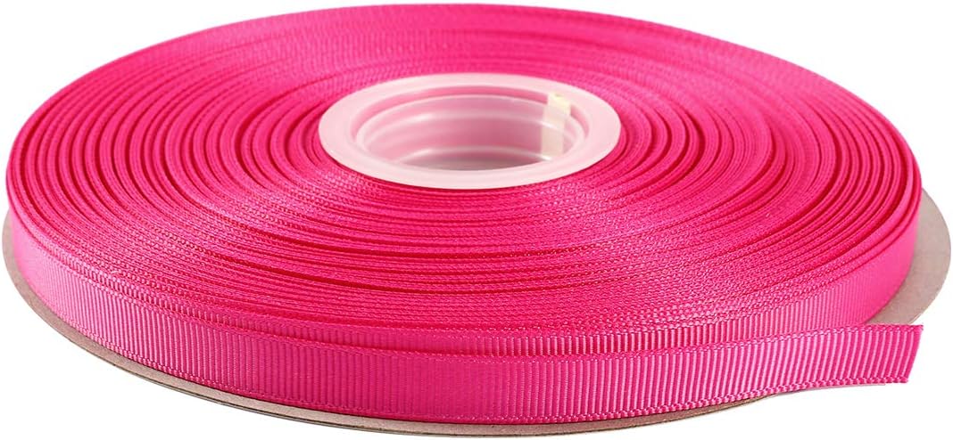 ITIsparkle 3/8" Inch Grosgrain Ribbon 50 Yards-Roll Set for Gift Wrapping Scrap Books Party Favor Hair Braids Baby Shower Decoration Floral Arrangement Craft Supplies, Garden Rose Ribbon