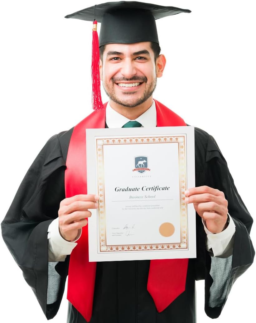 KTKDE 8.5 by 11 Picture Frame White, Picture Frames 8.5 x 11frame with Shatter Resistant Plexiglass for Wall Mounting Display Horizontally or Vertically Hanging, Diploma Certificate Frames 8.5 x 11