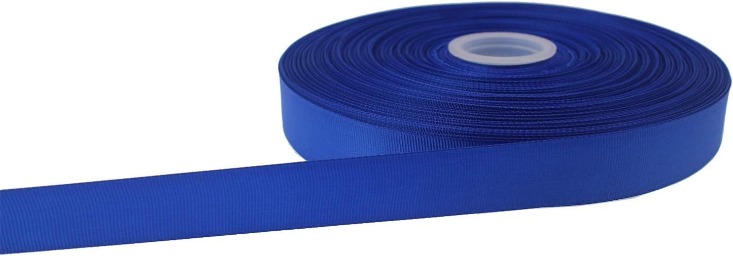 Jesep One Roll 100 Yards 1" Soild Grosgrain Ribbon Boutique Gift Wrapping Package Ribbon, DIY Crafts Bow Hair Headband Accessories Assorted Ribbon#352 (1" 25mm, Royal Blue)