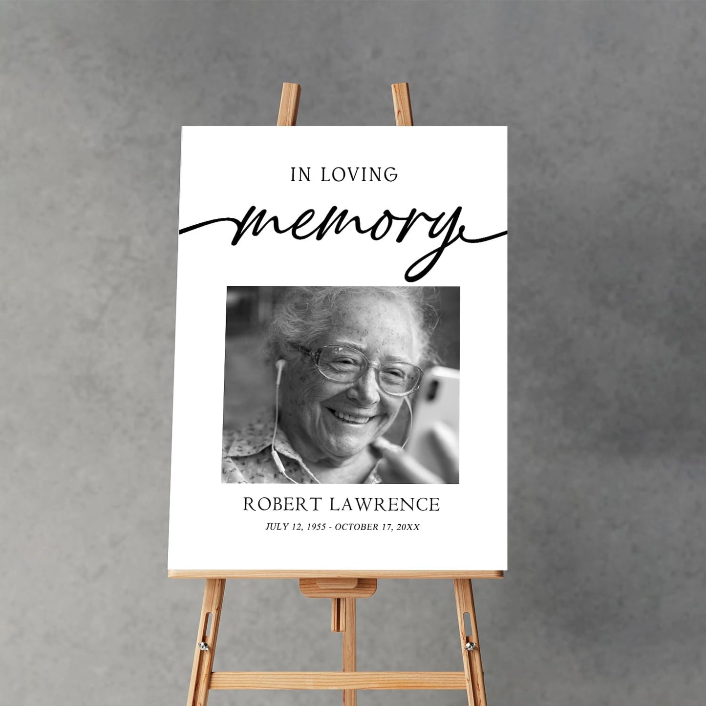 Celebration of Life Sign Board, Funeral Welcome Sign, In Loving Memory, Party Decorations, Memorial Sign, Funeral Program, Obituary Memorial Service, Funeral Décor