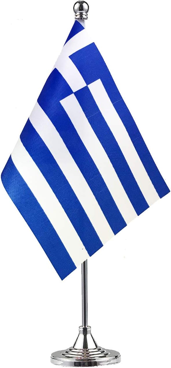 Greece Greek Flag Table Desk Flags,Office Flag,International World Country Flags Banners,Festival Events Celebration,Office Desk Home Decoration