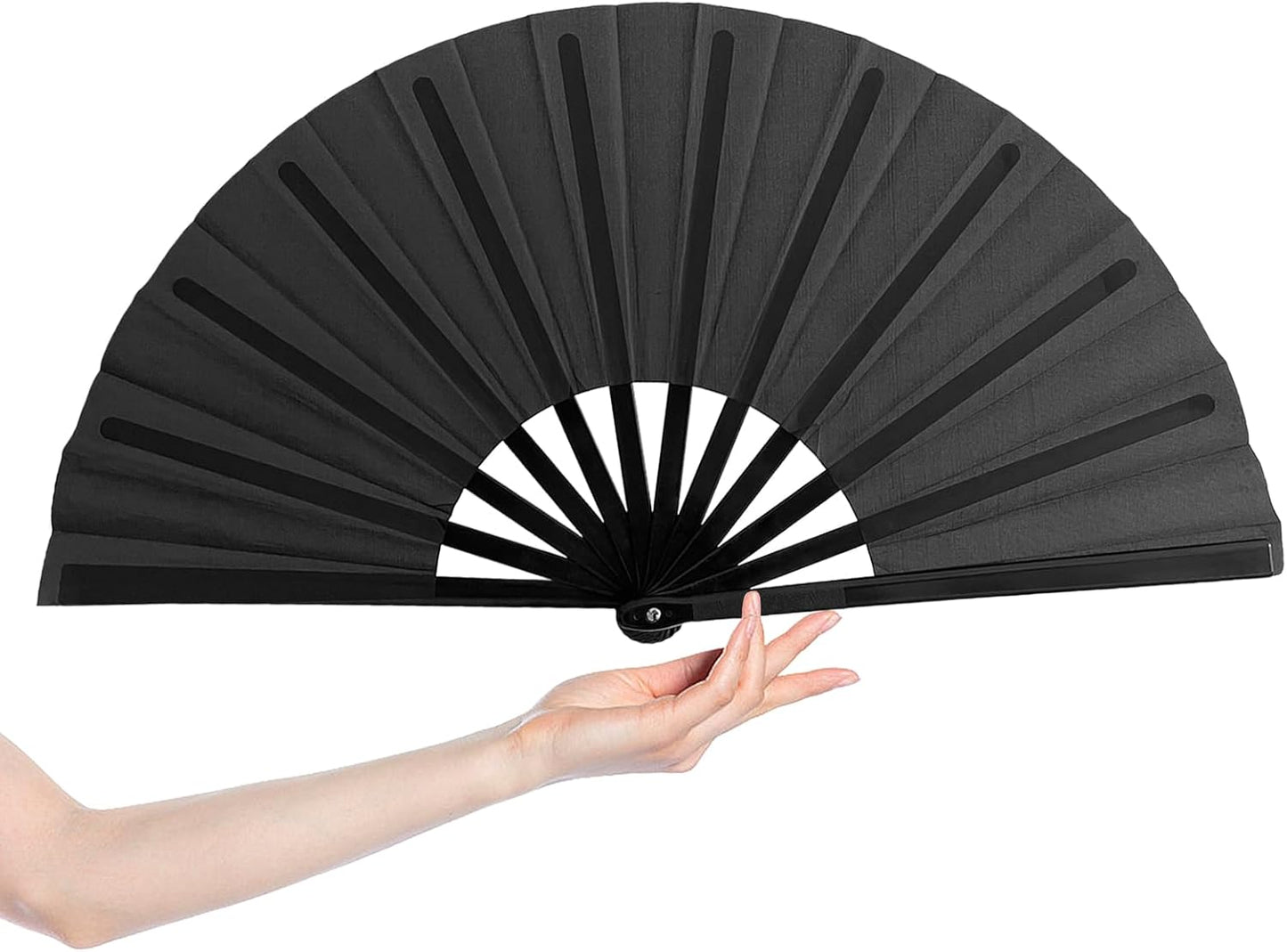 13inch Large Clacking Fans for Line Dancing, Boots on the Ground Hand Rave Fan, Big Portable Folding Fans for Outdoor, Party, Decoration