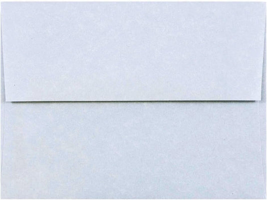 JAM PAPER A2 Parchment Invitation Envelopes - 4 3/8 x 5 3/4 - Blue Recycled - 50/Pack
