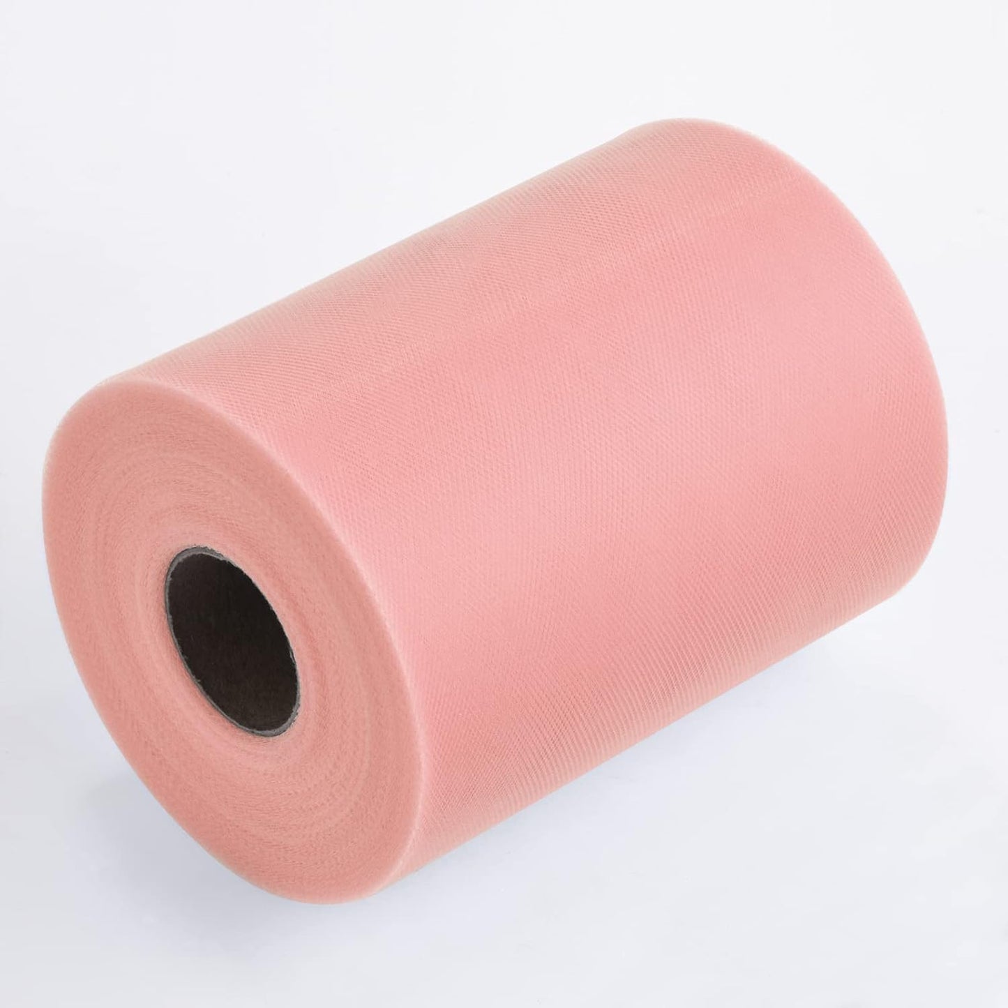 Tulle Rolls 6” by 100 Yards (300 feet) Tulle Roll Spool Fabric for DIY Tutu Skirts Wedding Baby Shower Crafts Decorations Party Supplies(Rose Gold)