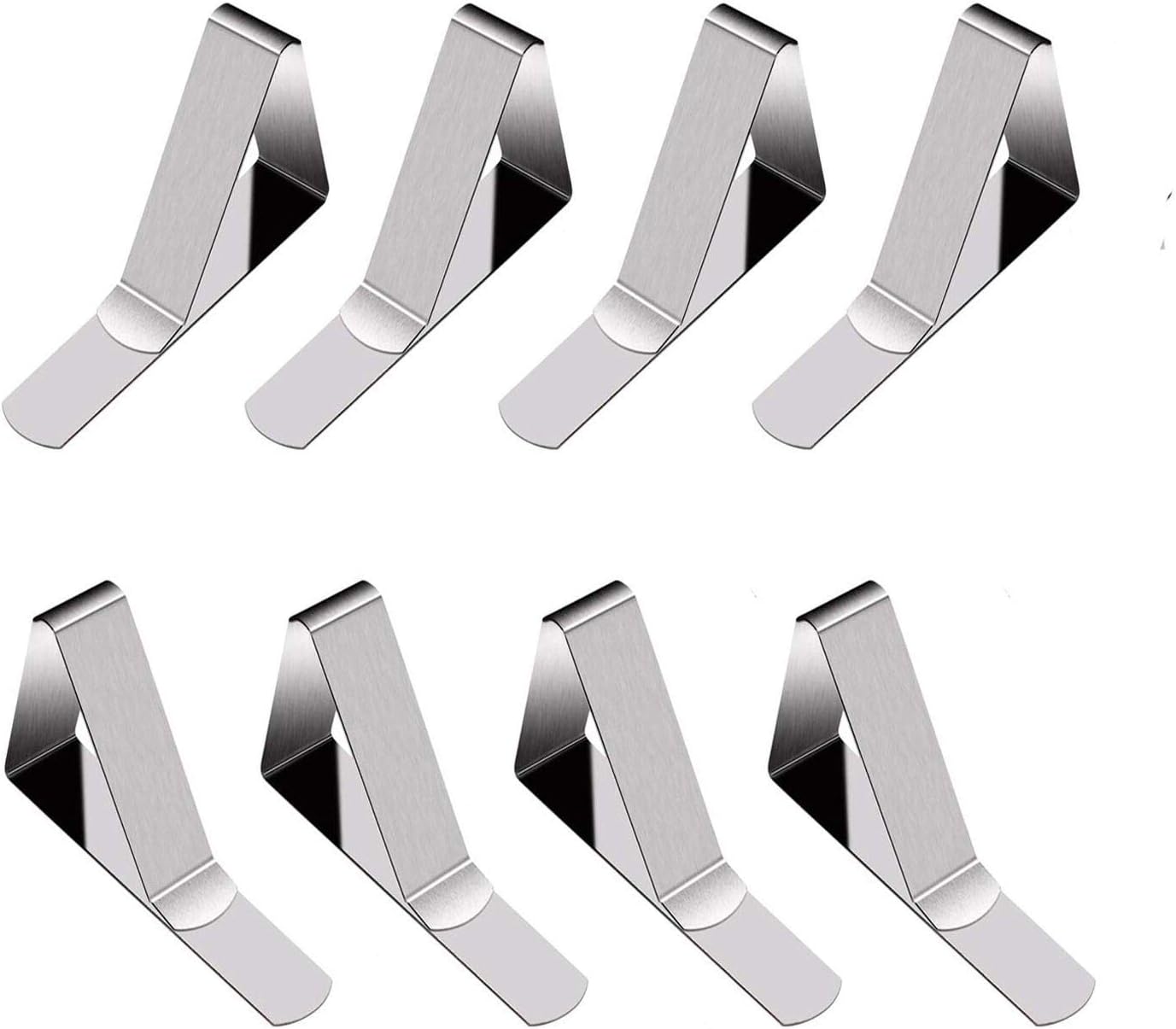 Tripole Tablecloth Clips 8 Pack Stainless Steel Table Cover Clamps Skirt Clips Home Kitchen Restaurant Use