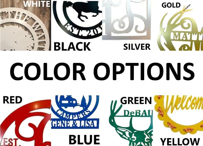 PK Décor Deer Antler Decor Family Last Name ACM Metal Sign For Man Cave, Personalized Monogram Antler and Name Gift for Couple Wedding, Anniversary, Birthday, Christmas