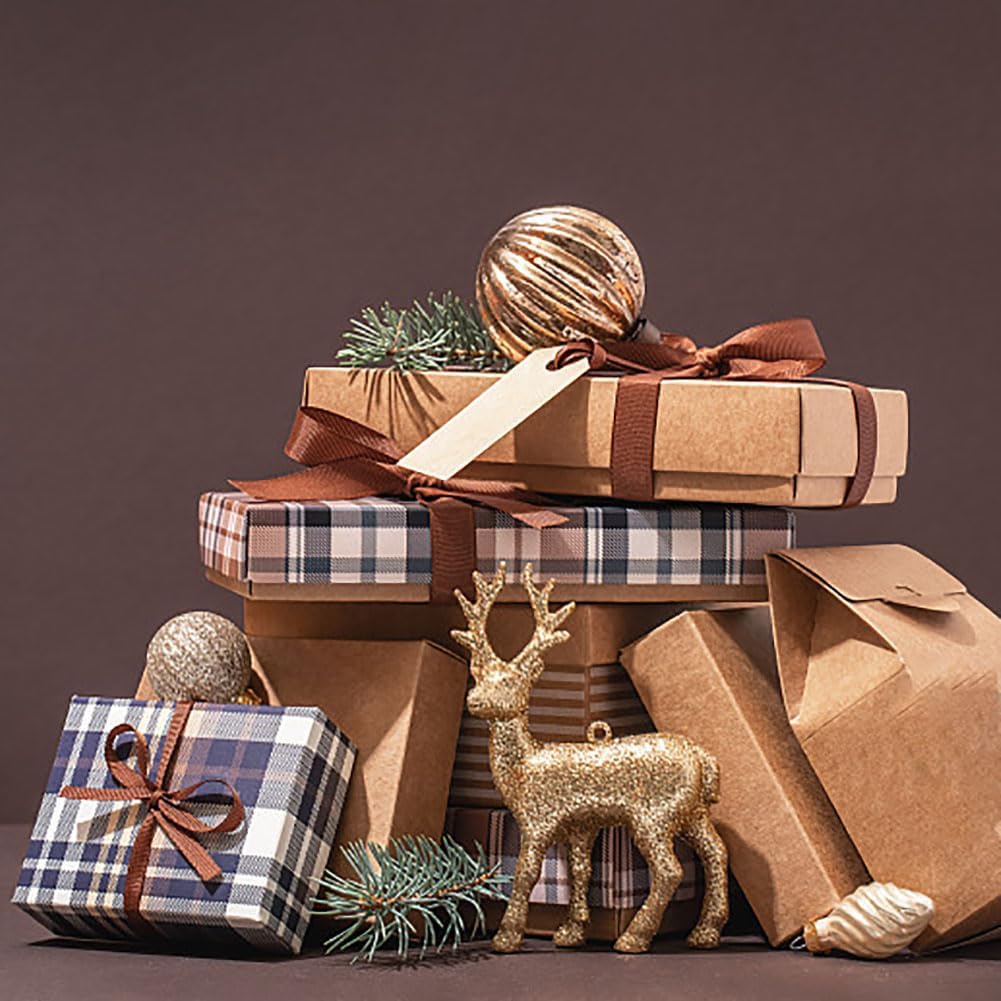 Brown Satin Ribbon Double Faced Satin 1/2 inch x 55 Yards Polyester Ribbon for Gift Wrapping Crafts Wedding Decoration Bows Ornaments Party Bouquet Floral Arrangement