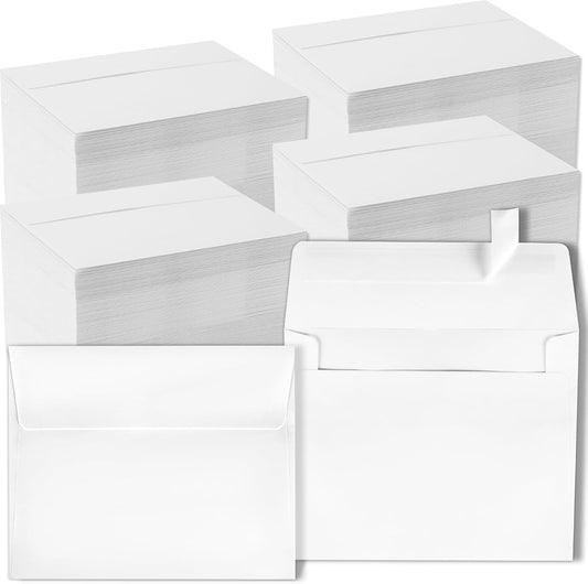 gisgfim 1000 Pcs A2 Envelopes 4.375x5.75 Inches Self Adhesive Invitation Envelopes for 4x5 Cards Printable Mailing Mailers Bulk for Wedding Baby Shower Postcard Photo Thank Notes Greeting Card