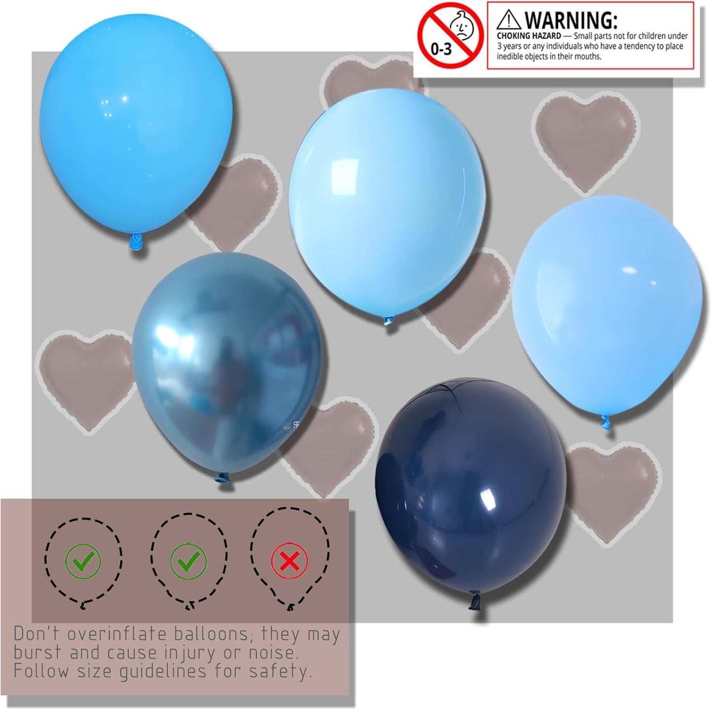 Balloon Sticks with Base for Floor or Table,Metallic Pearl Baby Blue Balloon Column Stand Kit with Balloons,Base&Pole,Backdrop Decoration for Party Wedding Baby Shower Birthday Graduation