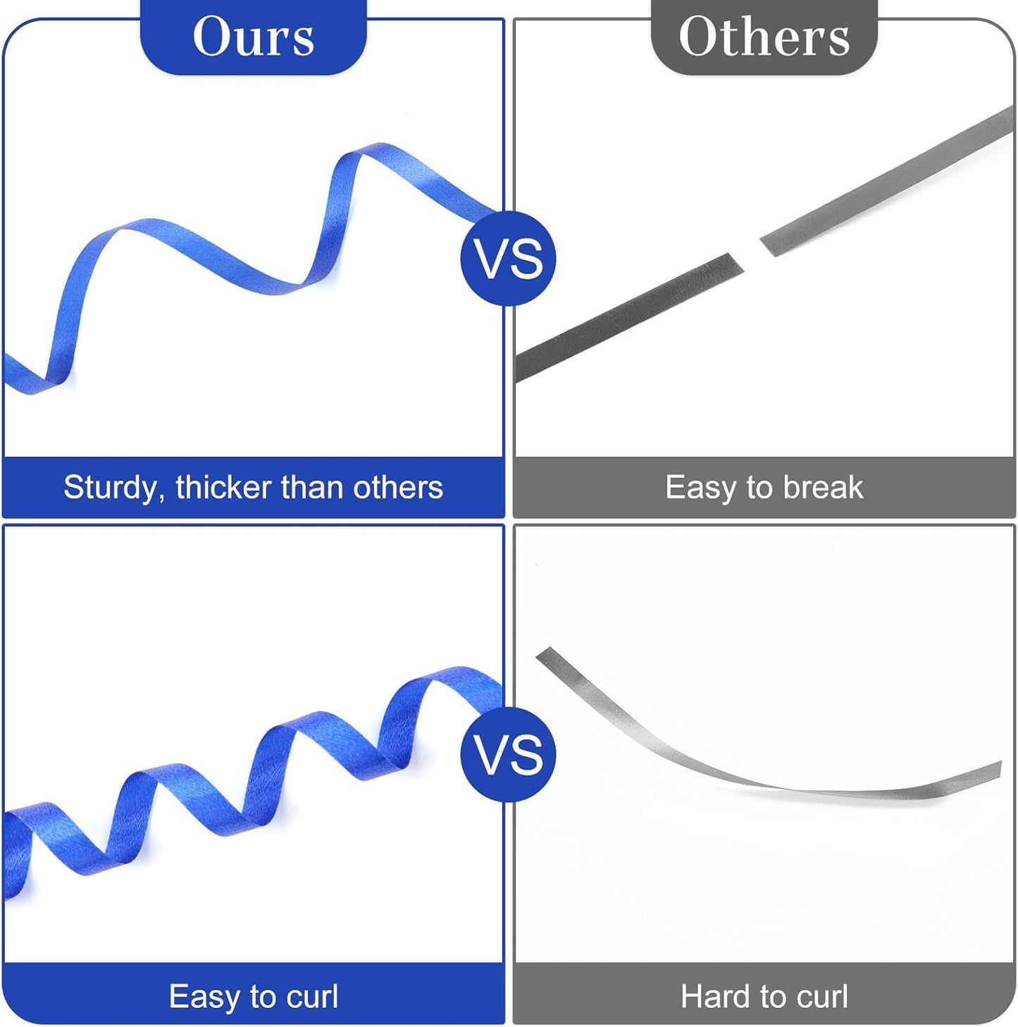 500 Yards Dark Blue Curling Ribbon-Balloon String-Balloon Ribbon Roll for Party Decoration, Gift Wrapping, Wedding, Art Crafts, Florist Flower