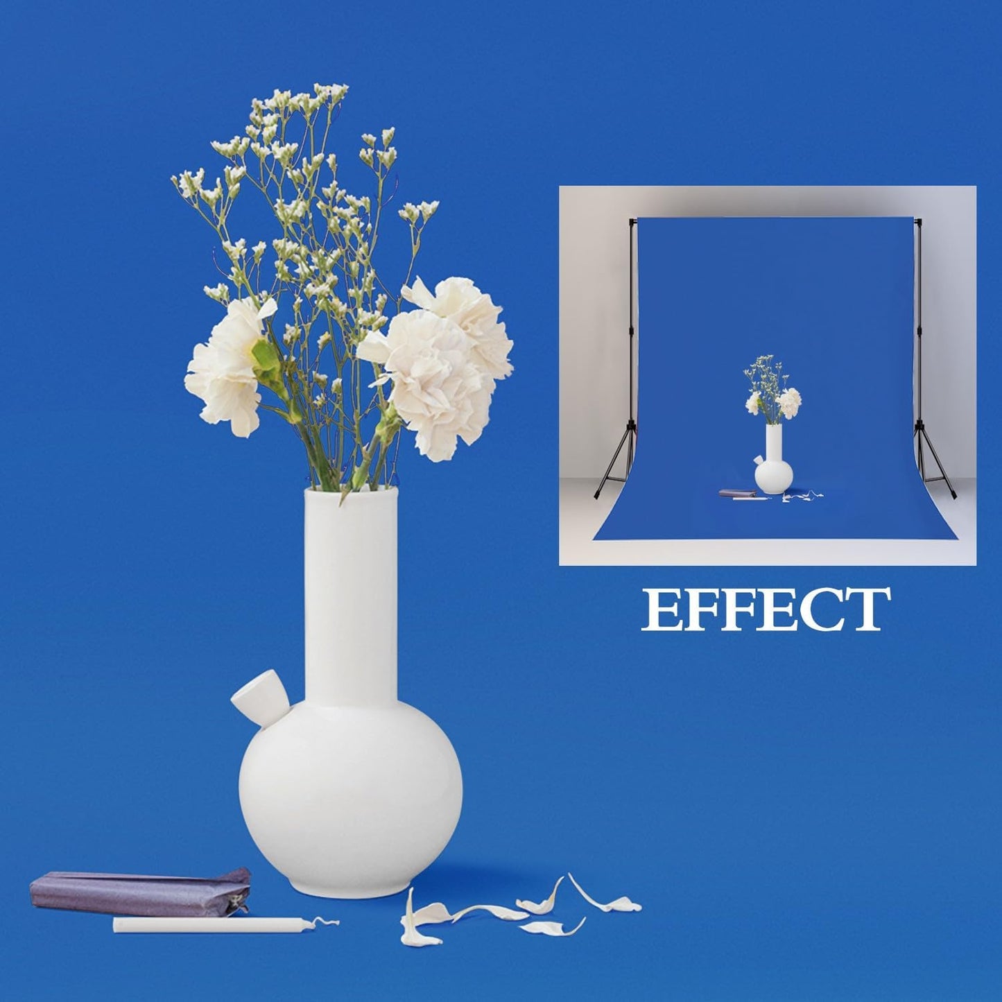 5x7FT Royal Blue Screen Backdrop for Photography, Solid Blue Photo Background for Party Portrait Photoshoots Booth Video Studio