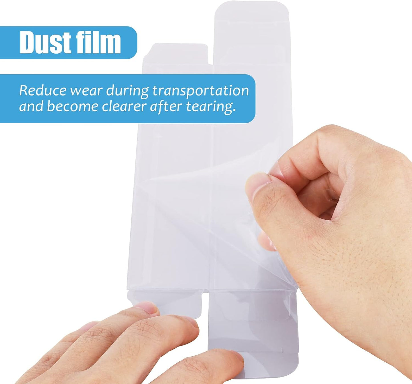 50 PCS Clear Favor Boxes, Macaron Gift Boxes with Inserts, Truffle Boxes, Clear Candy Boxes for Christmas, Wedding, Baby Birthday Party, 6.3"x1.5"x1.4"