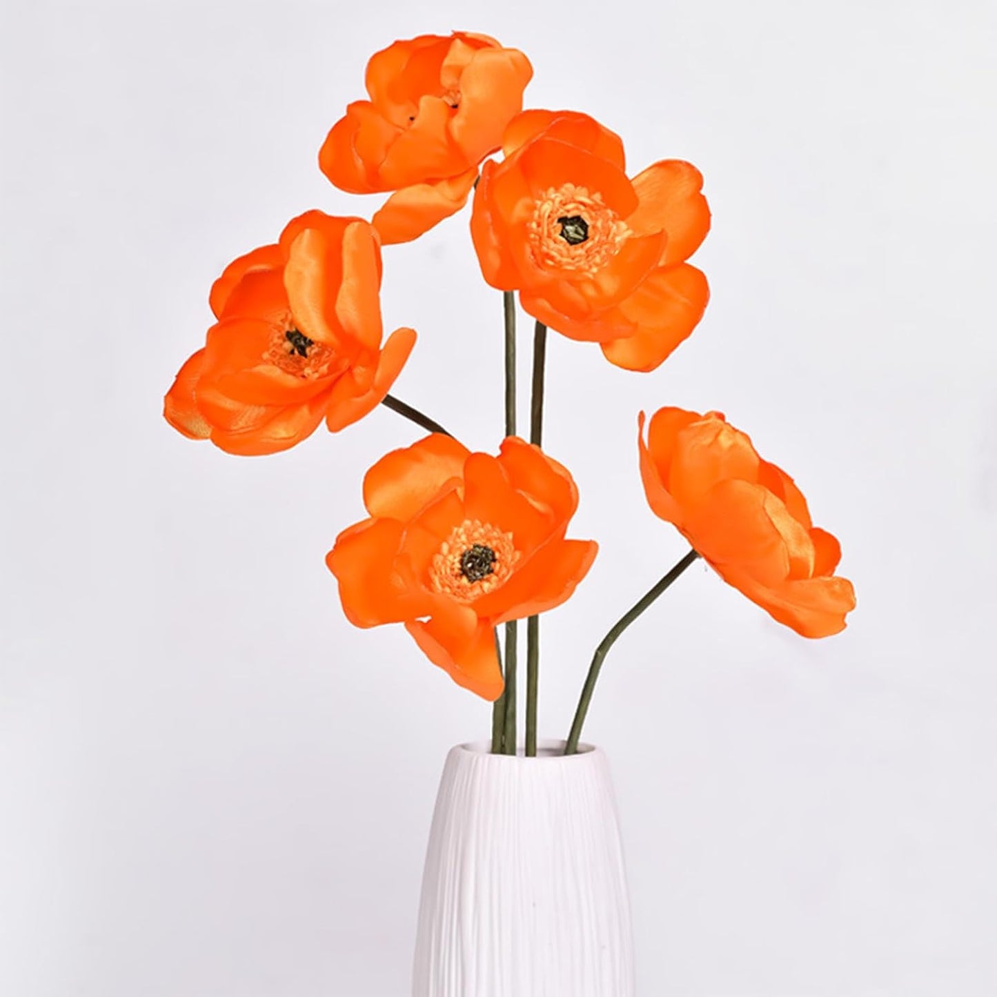 5/8" x 50 Yards Autumn Orange Satin Ribbon Single Faced Fabric Ribbons for Gift Wrapping, Crafting, Bows Making, Sewing, Wedding, Home Decor