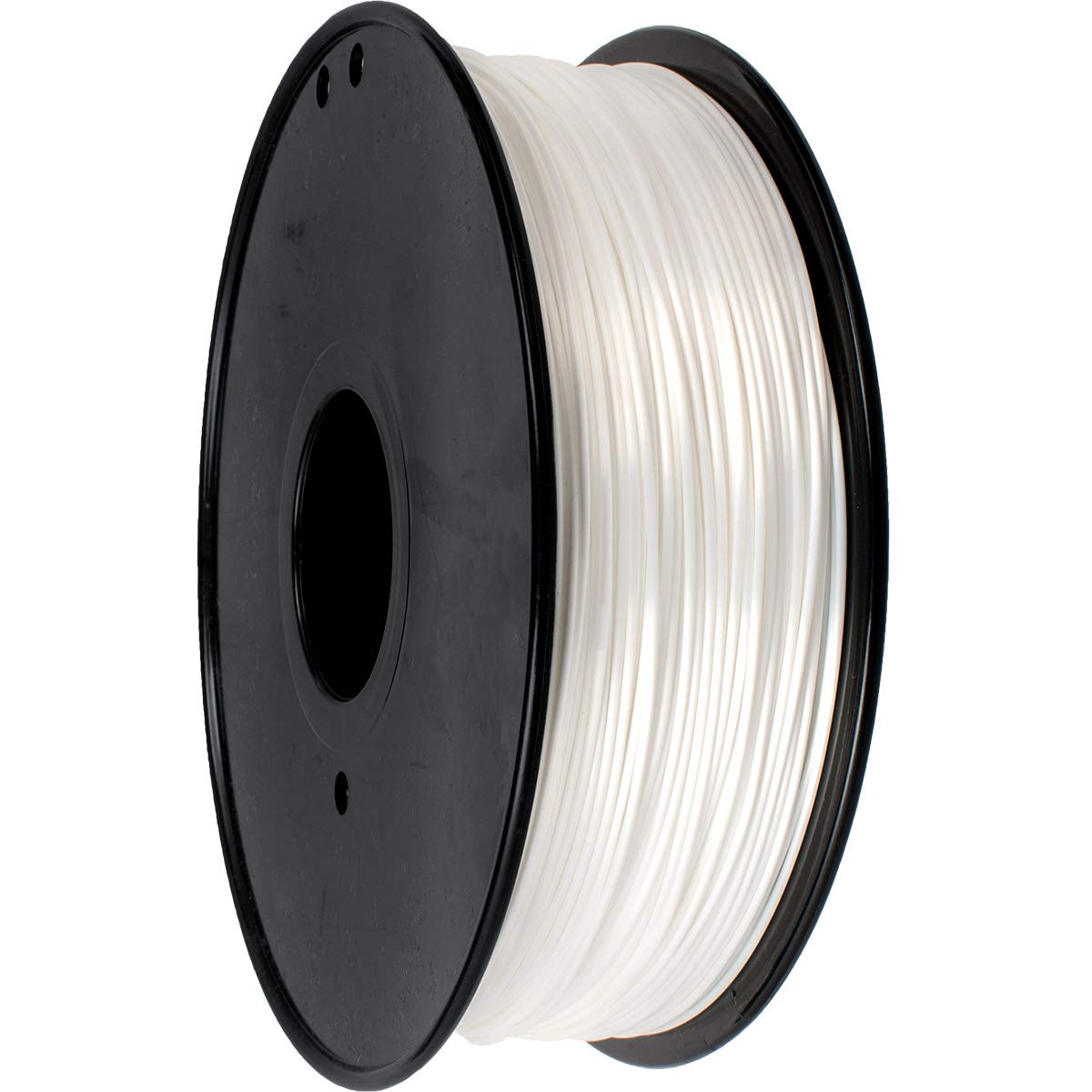Geeetech Silk PLA Filament 1.75mm for 3D Printer, Metal-Like Shiny Consumable 1kg (2.2lbs) 1 Spool, Dimensional Accuracy +/- 0.03 mm,Metallic White