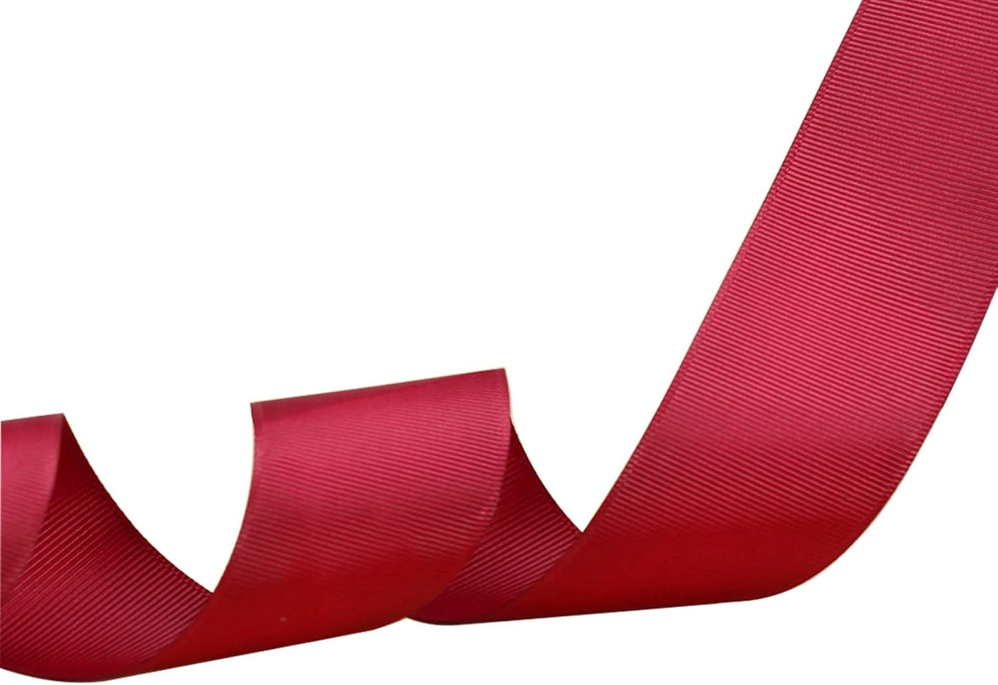 Jesep One Roll 50 Yards Soild Grosgrain Ribbon Boutique Gift Wrapping Package Ribbon, DIY Crafts Bow Hair Headband Accessories Assorted Ribbon #790 (1 1/2" 38mm, Maroon)