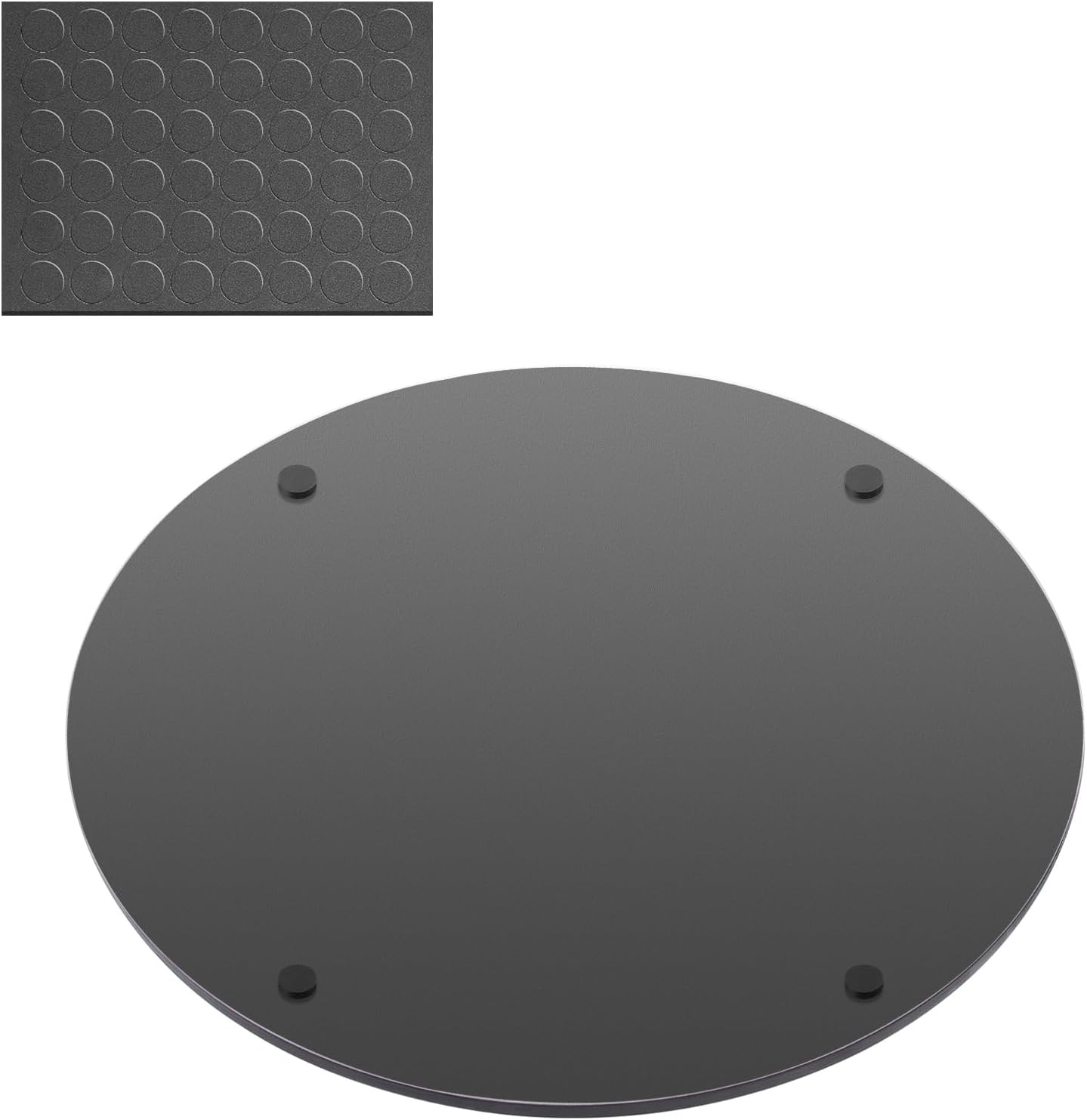 12" Mirror Centerpieces, Set of 12 Round Mirrors for Centerpieces, 2mm Glass Mirror Plates, Mirror Tray, for Wedding Table, Party Decorations, Candle Plate Set, Craft, Christmas Decorations