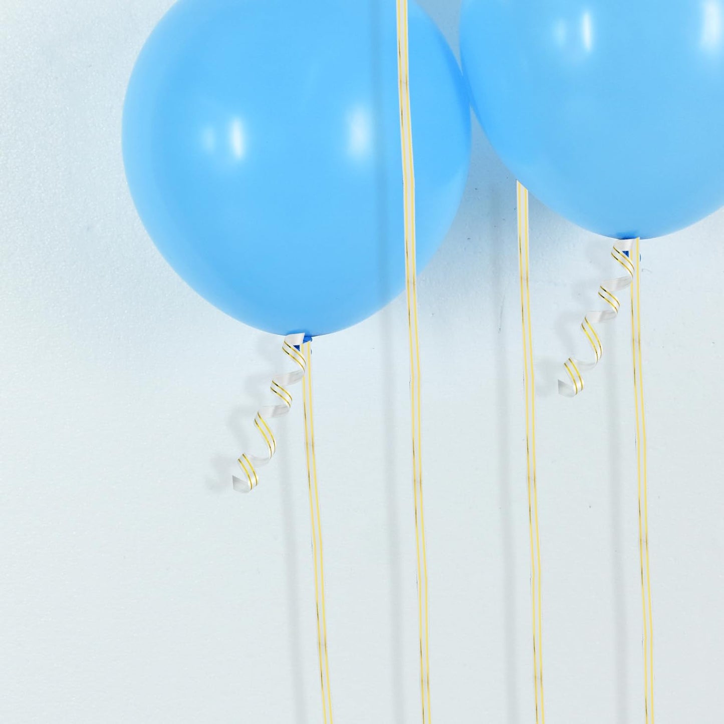 TONIFUL Curling Ribbon-White Gold Balloon Curling Ribbons-250 Yards Balloon String for DIY Decor,Gift Wrapping,Ribbons and Bows for Christmas New Year Birthday Gifts Graduation Supplies