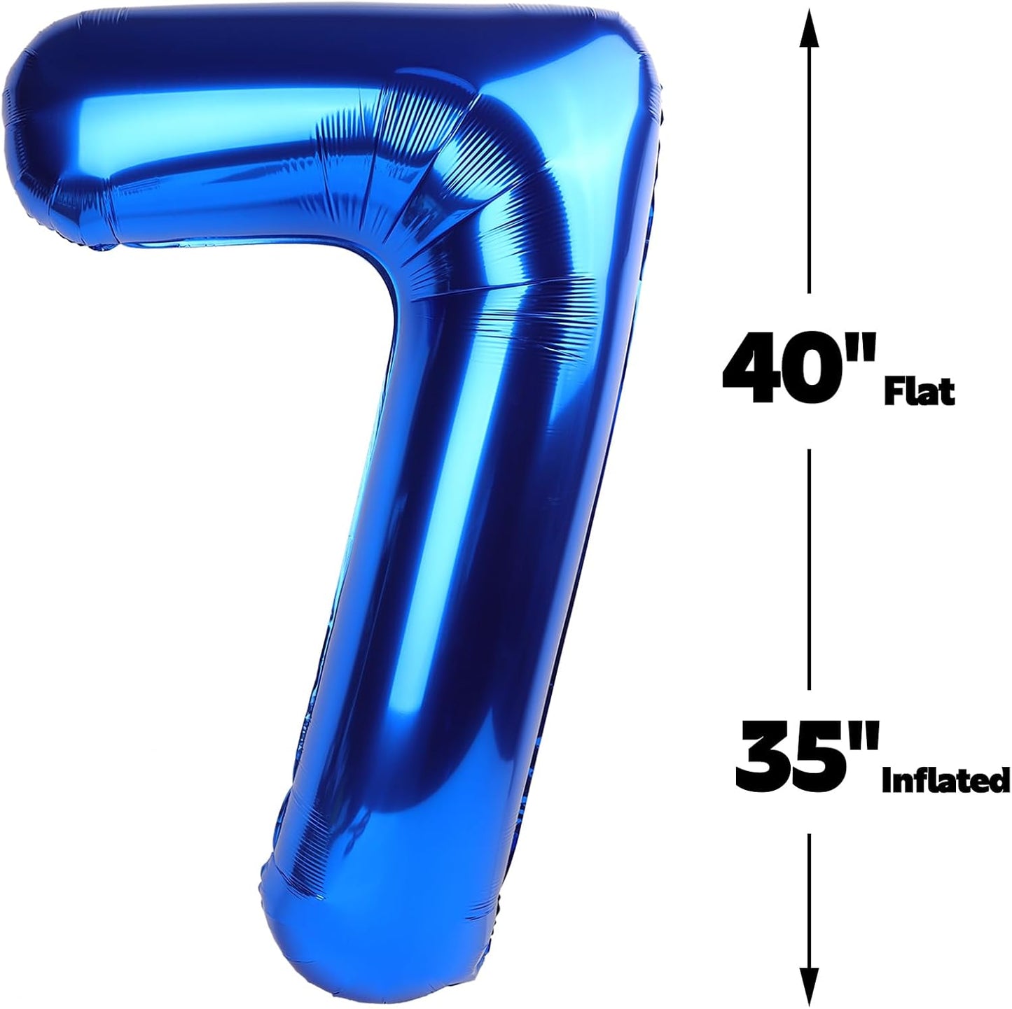 Navy Blue Jumbo Number 17 Balloon 40 Inch, Boy Girl 17 Birthday Supplies, Foil Helium 17 Birthday Giant Balloon, Mylar Blue Number Balloons Anniversary Decorations