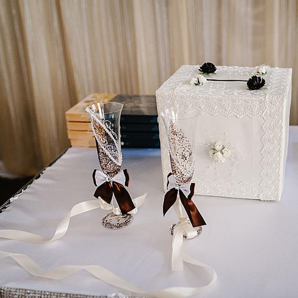 Coffee Satin Ribbon Double Faced Satin 1/2 inch x 55 Yards Polyester Ribbon for Gift Wrapping Crafts Wedding Decoration Bows Ornaments Party Bouquet Floral Arrangement