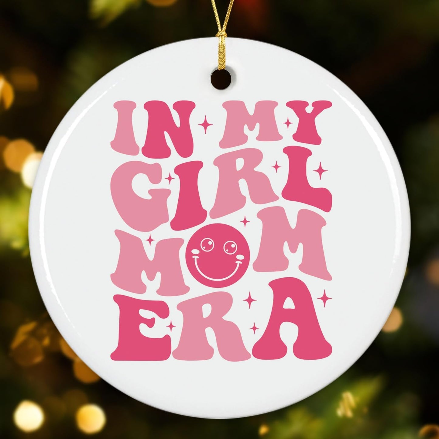 NewEleven Gifts for Girl Mom - Pregnancy Gifts, Gender Reveal Idea for Pregnant, Expecting Mother, Mama, Mom to Be, Mommy to Be, First Time Mama - Ceramic Christmas Ornaments