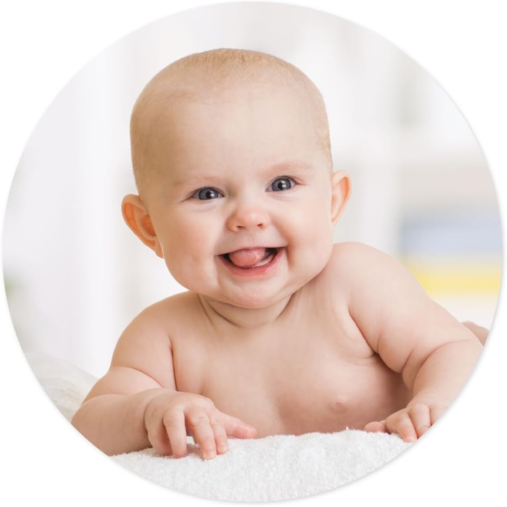 Andaz Press Bulk Photo Personalized Gift and Party Favors Collection, Round Circle Label Stickers, Custom Photo, 40-pack