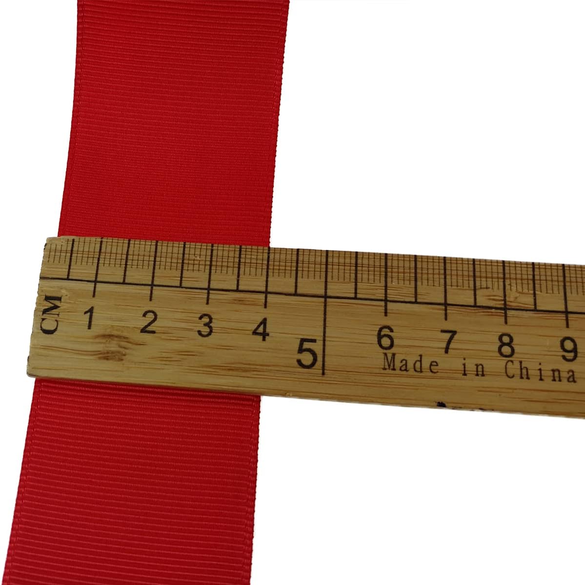 Jesep One Roll 50 Yards Soild Grosgrain Ribbon Boutique Gift Wrapping Package Ribbon, DIY Crafts Bow Hair Headband Accessories Assorted Ribbon#235(1 1/2" 38mm, Red)