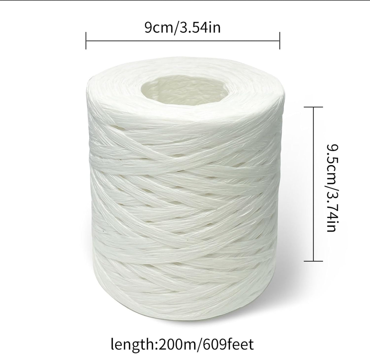 Creatrill 218 Yards Raffia Paper Craft Ribbon Packing Paper Twine, 1/4 Inch by 218 Yards