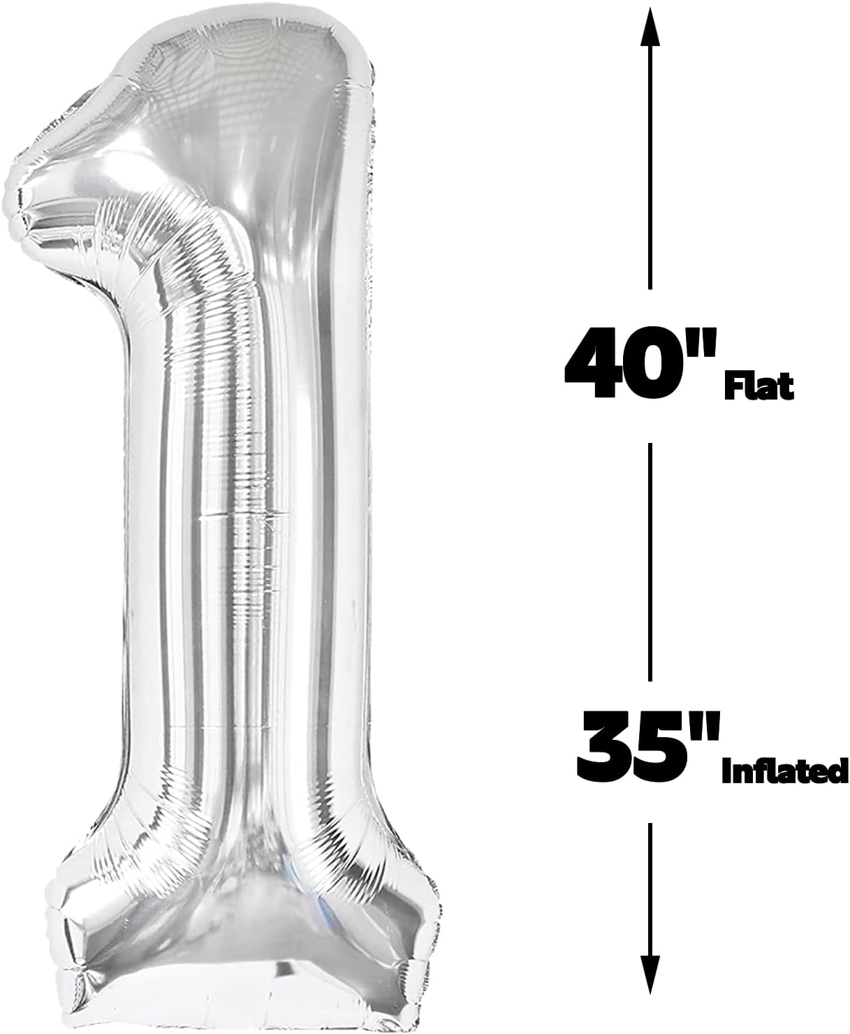 40 Inch Big Silver Number 12 Balloon Birthday Decoration, Number 12 Helium Balloon 12 21 Celebration, Boy Girl Baby Anniversary Party Graduations Supplies Decorations