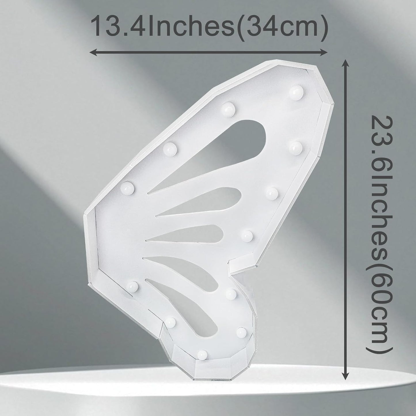 Light up Butterfly,Light up Letter Marquee Lights Sign,Balloon Frame for Baby Shower Birthday Wedding Engagement White Party Decorations.